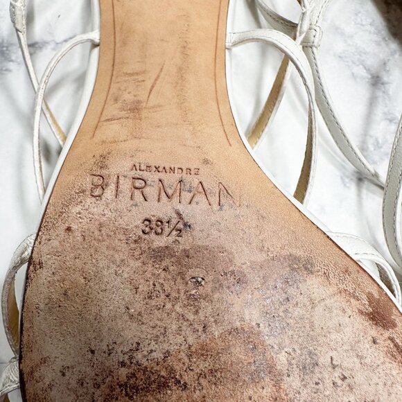 Alexandre Birman White Strappy Stiletto Sandals - Picture 8 of 11